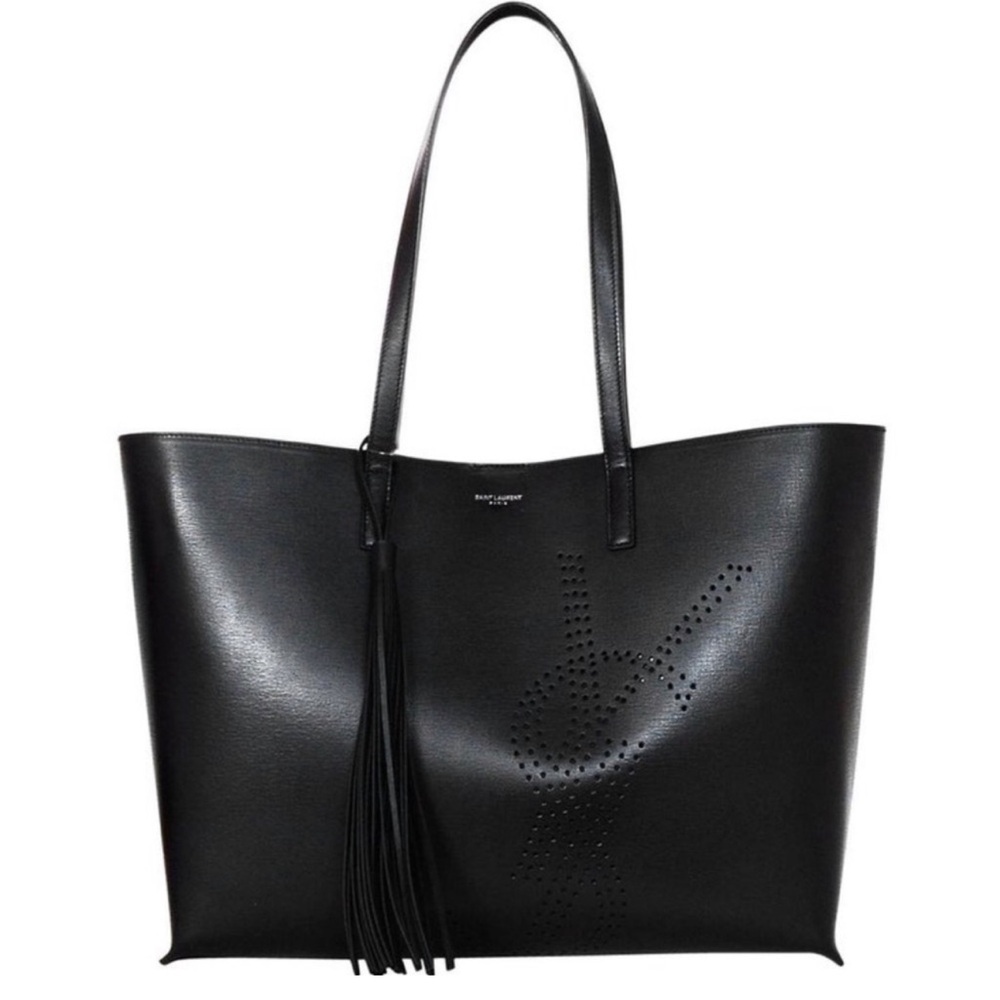 Yves Saint Laurent Perforated Logo Tote